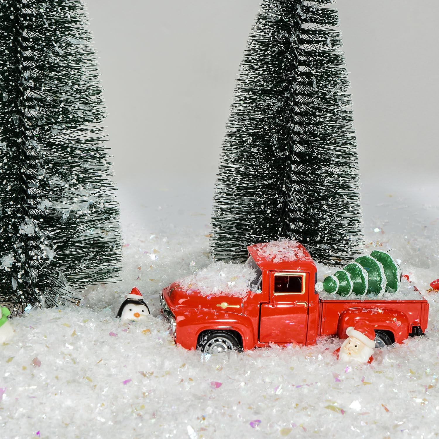 Skiennix Christmas Fake Snow - 8.8 oz Sparkling Powder for Holiday Decorations & DIY Crafts