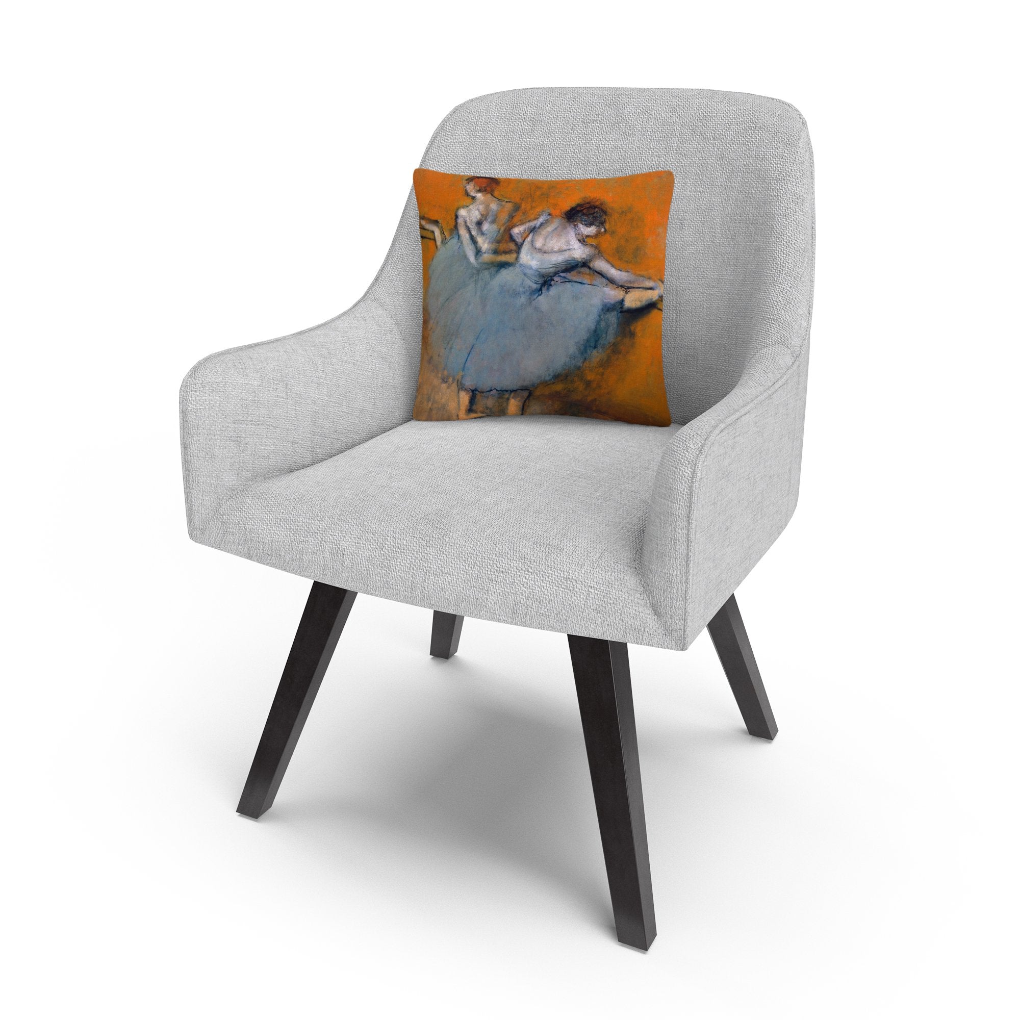 Trademark Fine Art Degas 'Dancers at The Bar' 16" X 16" Decorative Throw Pillow
