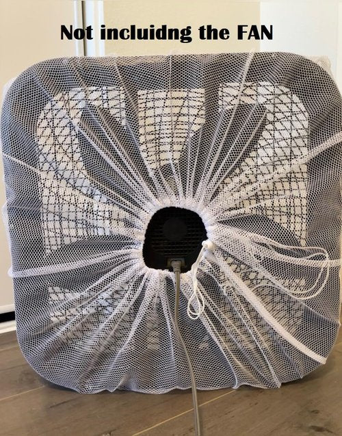 ARAWARA Square Fan Mesh Covers (Not including the fan), White Reusable Washable Protector for Kids and FIngers, Industrial Fan Cover, Safety Covers, 20 inch Cover, 1 PC