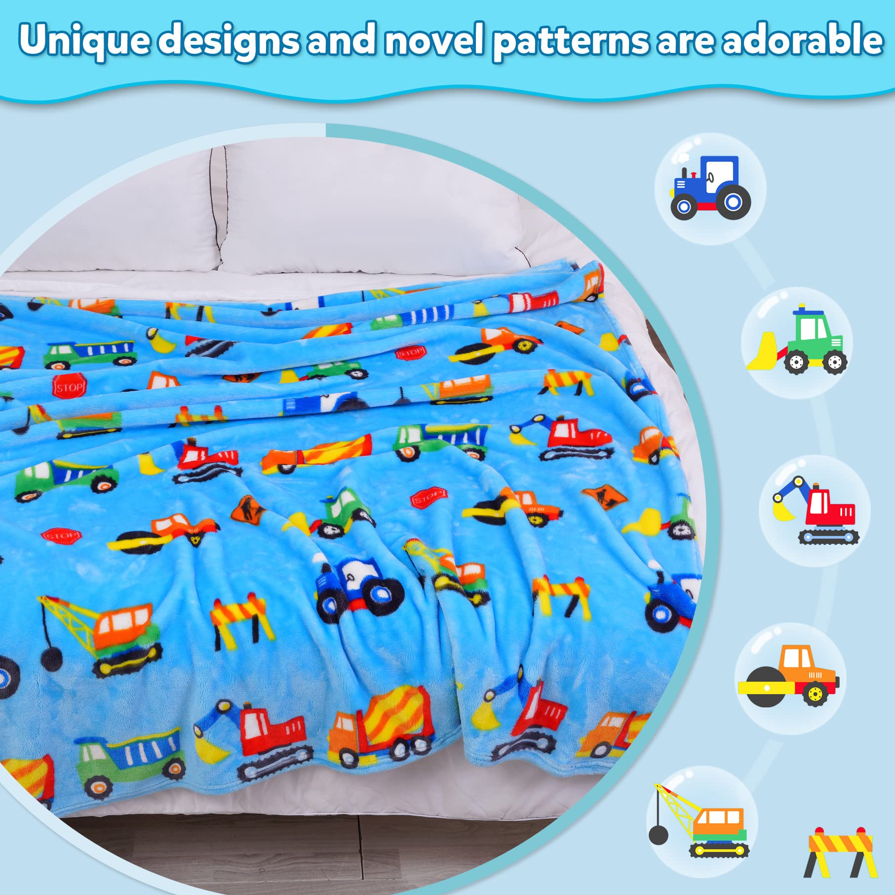 mermaker Rainbow Blanket for Girls and Boys, 380 GSM Pink Rainbow Blankets for Kids, Cartoon Cute Rainbow Toddler Blankets for Baby, Soft Fleece Baby Blanket for Crib and Stroller (30x40 inches)