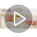 Floral Plush Throw Pillow Covers - Set of 2, 12x20 Inch, Yellow