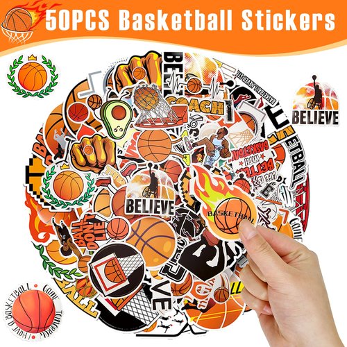 SNLN 12 Sets Basketball Party Favors Basketball Goodie Bags for Boys Includes Drawstring Bag Silicone Bracelet Keychain Tattoo Sticker for Sports Goodie Bags Basketball Birthday Party Supplies Decor