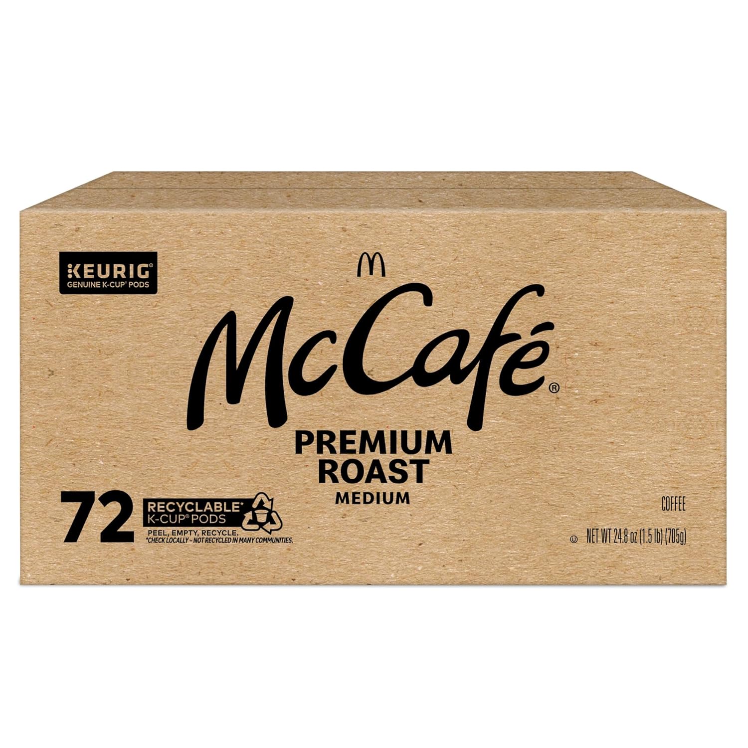 McCafe Premium Roast Coffee - Medium Roast Keurig K-Cup Pods | 72 Count for Rich Flavor