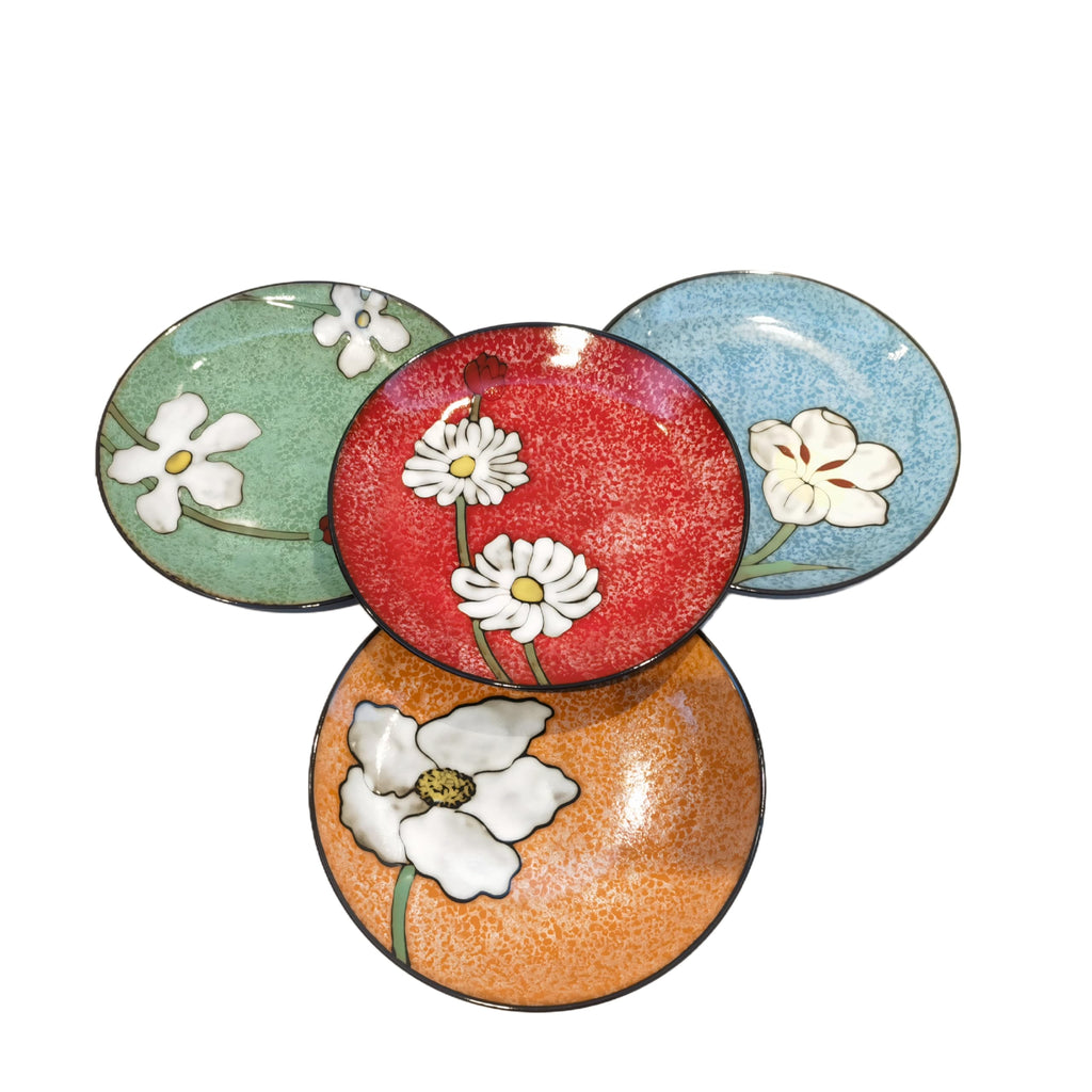 Ceramic Plates For Kitchen, 11 In - Plates Set of 4 - For Salad,Pizza,Bread, Sushi, Pasta,Appetizer, Serving etc - Dishwasher, Microwave, and Oven Safe - For Breakfast, Lunch and Dinner (11 Inch)