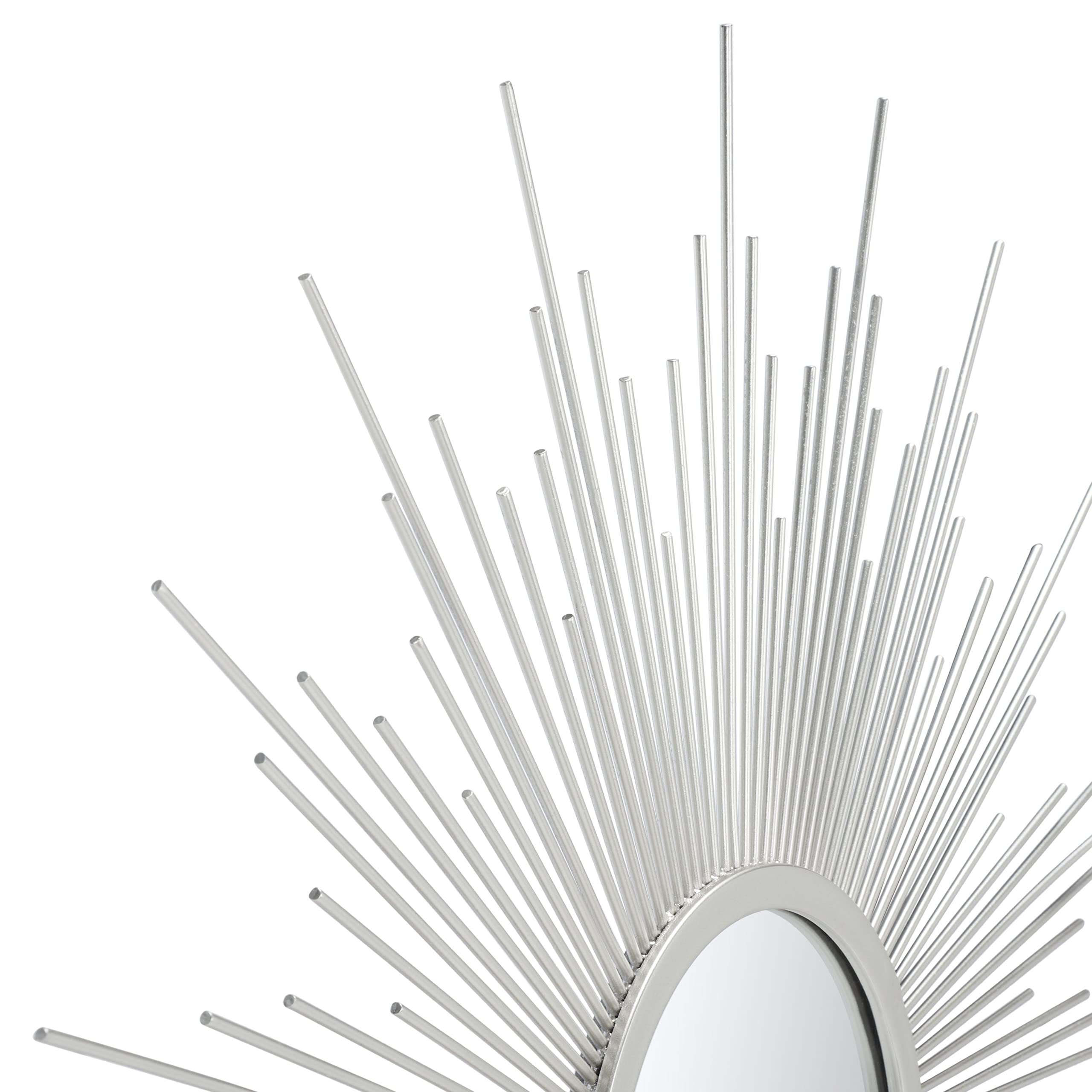 Safavieh Home Collection Alves 30-inch Champagne Sunburst Round Mirror