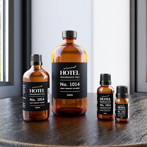 AirScent Hotel Diffuser Oil No. 1014 - Iconic 5-Star Coastal Blend - Lemon Bergamot Sea Breeze - 10 mL Premium Fragrance Oil for Diffusers