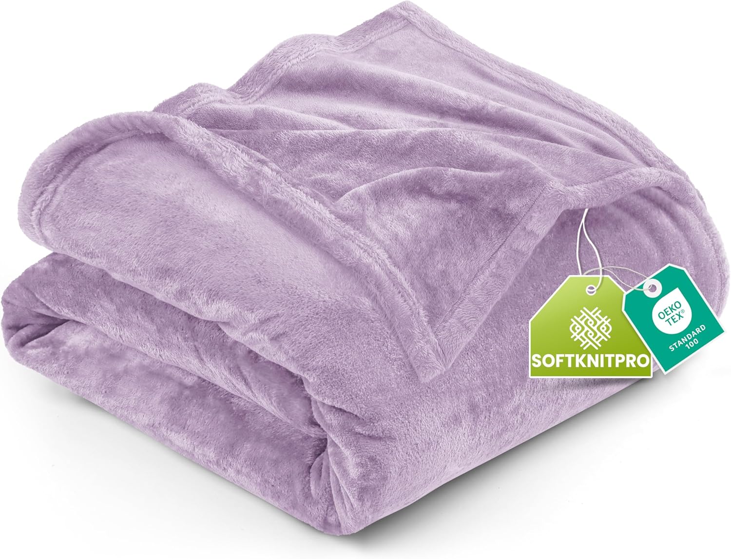 Utopia Bedding Fleece Blanket - Luxury Soft Microfiber Twin Size in Lilac | Anti-Static 300GSM (60x80 Inch)
