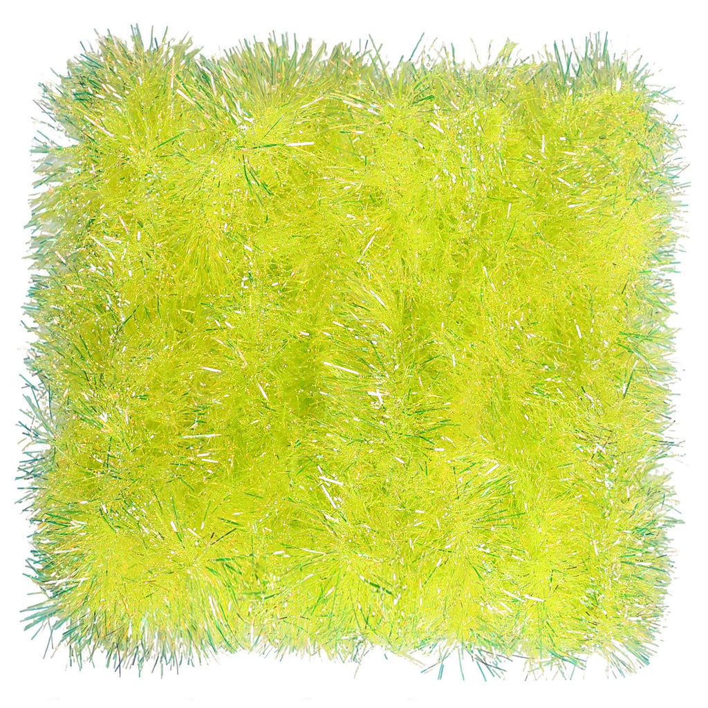 JXITON 33FT Christmas Tinsel Garland Lime Green Metallic Hanging Twisted Garland for Christmas Tree Fireplace Mantle Xmas Party Home Decoration