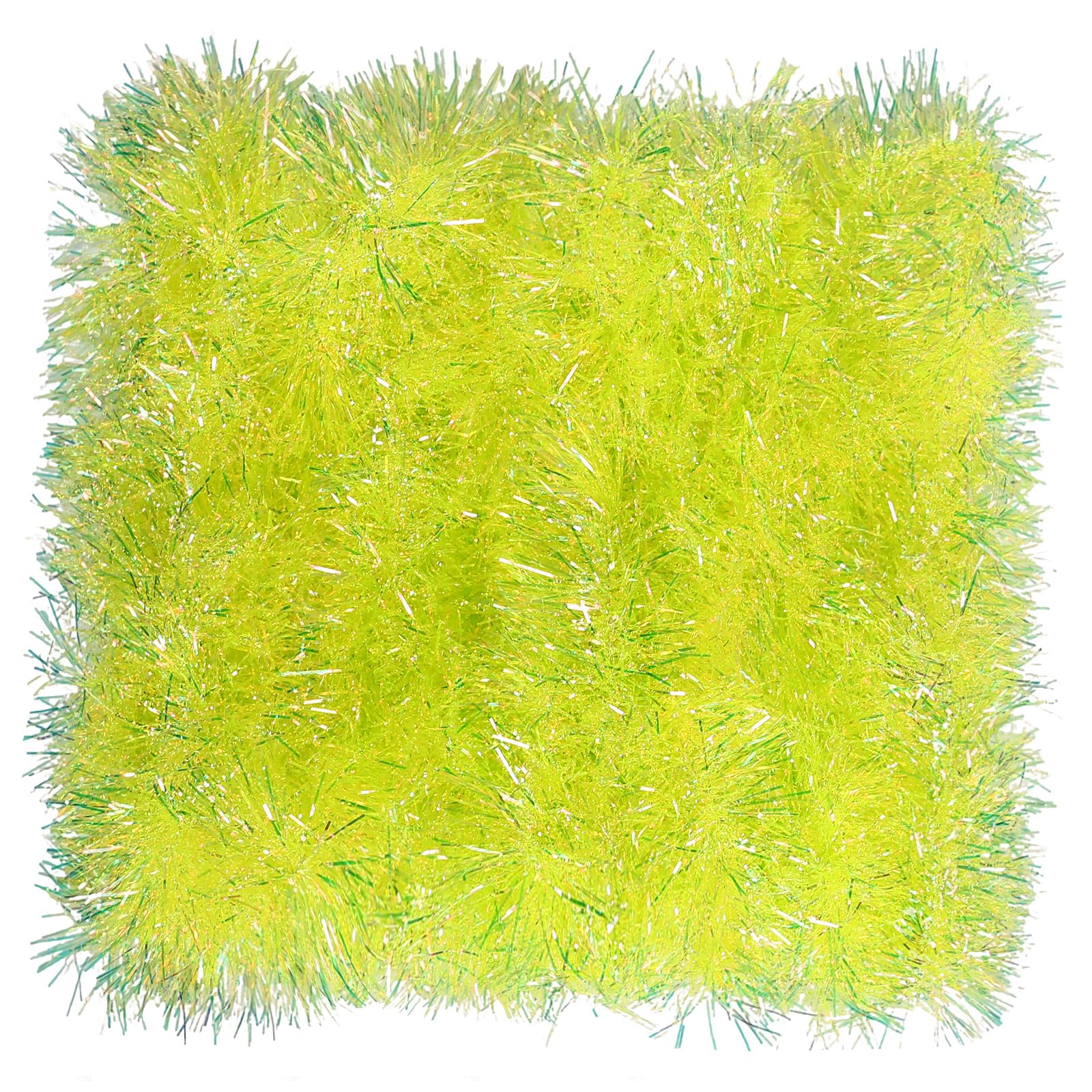 JXITON 33FT Christmas Tinsel Garland Lime Green Metallic Hanging Twisted Garland for Christmas Tree Fireplace Mantle Xmas Party Home Decoration