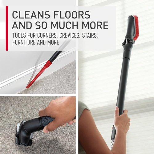 Hoover WindTunnel Cord Rewind Pro Bagless Vacuum Cleaner - Multi-Cyclonic Filtration, 25ft Cord, Adjustable Height for Carpet & Hard Floors