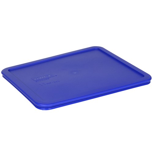 Pyrex 7212-PC 11 Cup Cadet Blue Food Storage Replacement Lids (2-Pack) - Made in USA