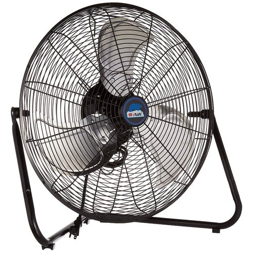 B-Air Firtana 20" High Velocity Electric Garage Floor Fan for Industrial and Home Use with 3-Speeds and Tilt Adjustable Fan Head, SAFF-20, Black