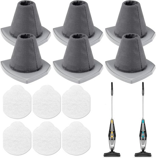 Eureka Vacuum Filter Set - 6 Filters + 6 Pre-Motor Filters for NES215A/NES210/NES212 | Compatible Parts N0101 & N0102