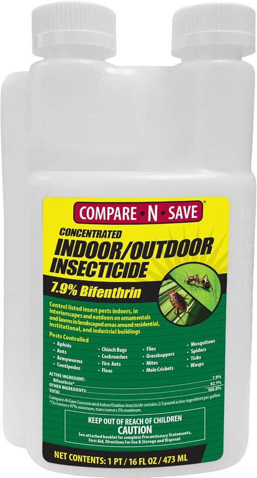 Compare-N-Save Concentrate Insect Control - Effective Indoor & Outdoor Solution | 16-Ounce