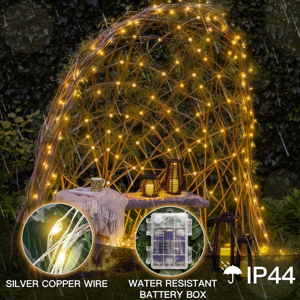 Suddus Fairy Lights - 33ft 100 LED Dimmable Twinkle Lights with Remote & Timer | Waterproof Copper Wire for Indoor/Outdoor Decor (Warm White)