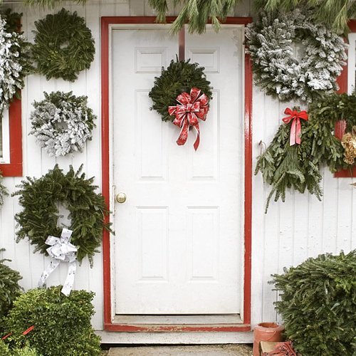 Adjustable Wreath Hanger by [Brand Name] - Black Front Door Hook for 15 to 25 Inches | Supports 20 lbs