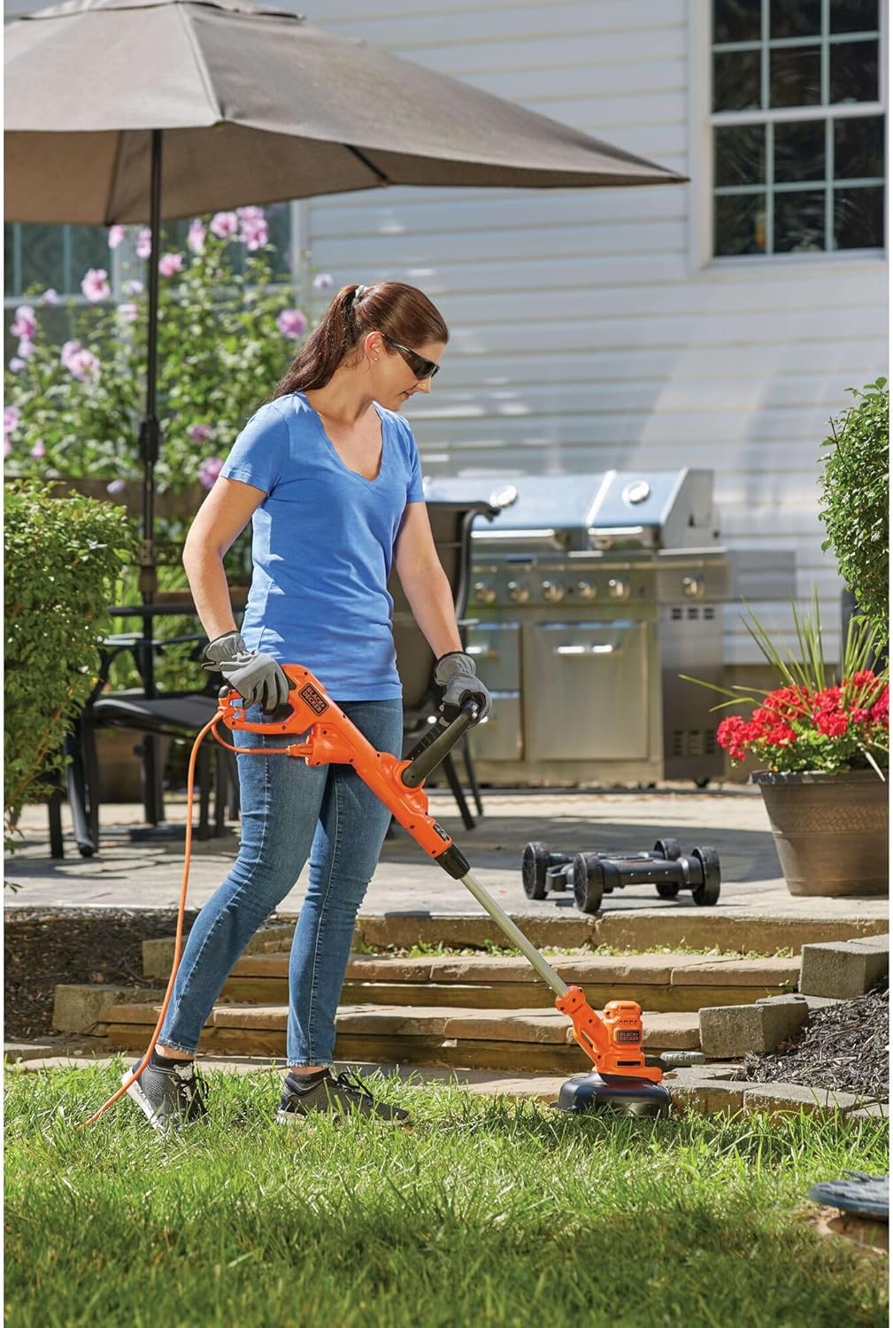 BLACK+DECKER 3-in-1 Electric Lawn Mower Combo - Corded 12-Inch, 6.5 Amp Weed Eater & Edger