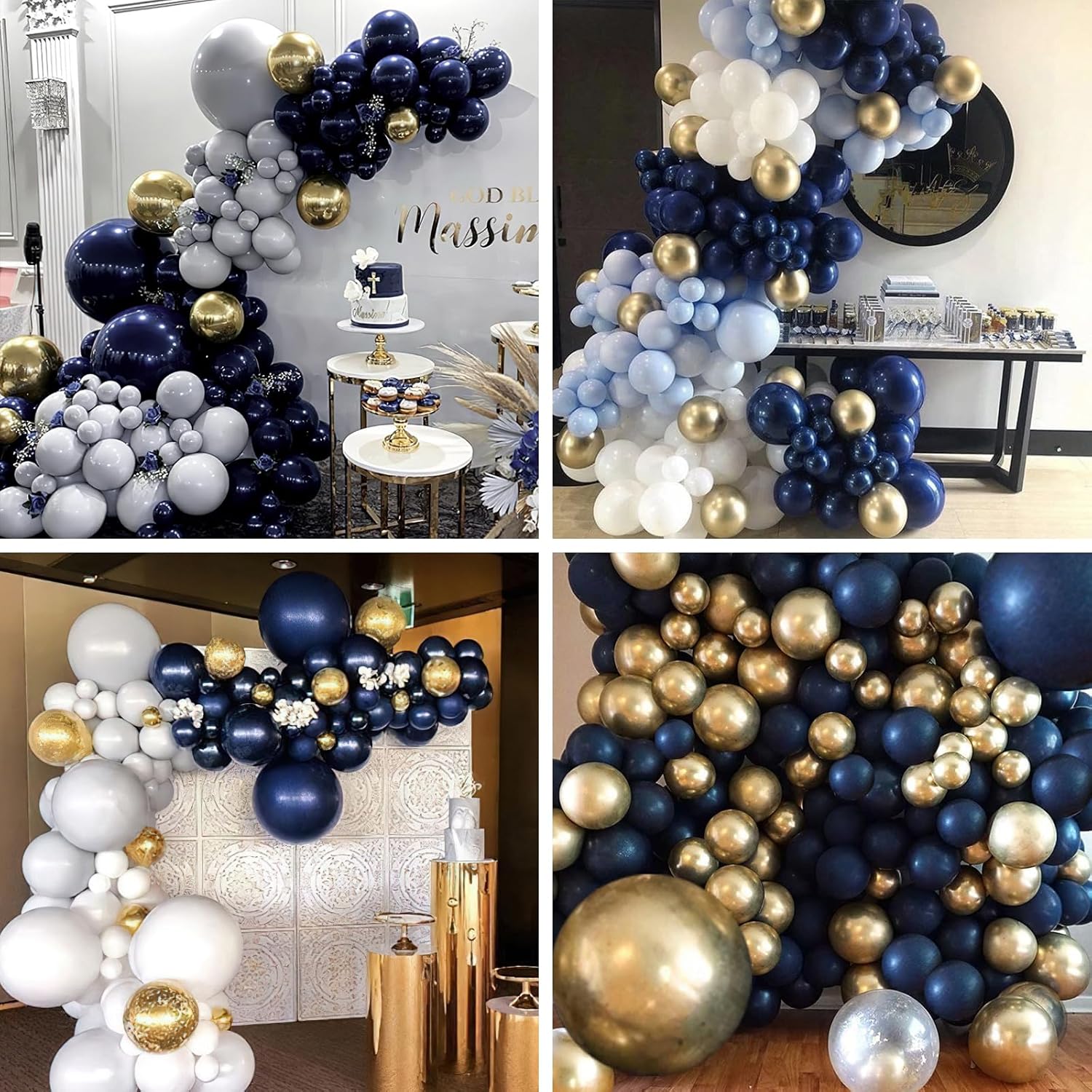 PartyWoo Navy Blue Balloons - 20pcs 18 Inch Matte Helium Latex for Graduation & Birthday Decor