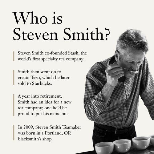 Steven Smith Teamaker Ginger Rising No. 79, Organic Ginger, Lemon, Herbal Tea Blend, Caffeine-Free, Sugar-Free, Sustainably Grown, Tea Bags, 15 Sachets, 1.48oz each