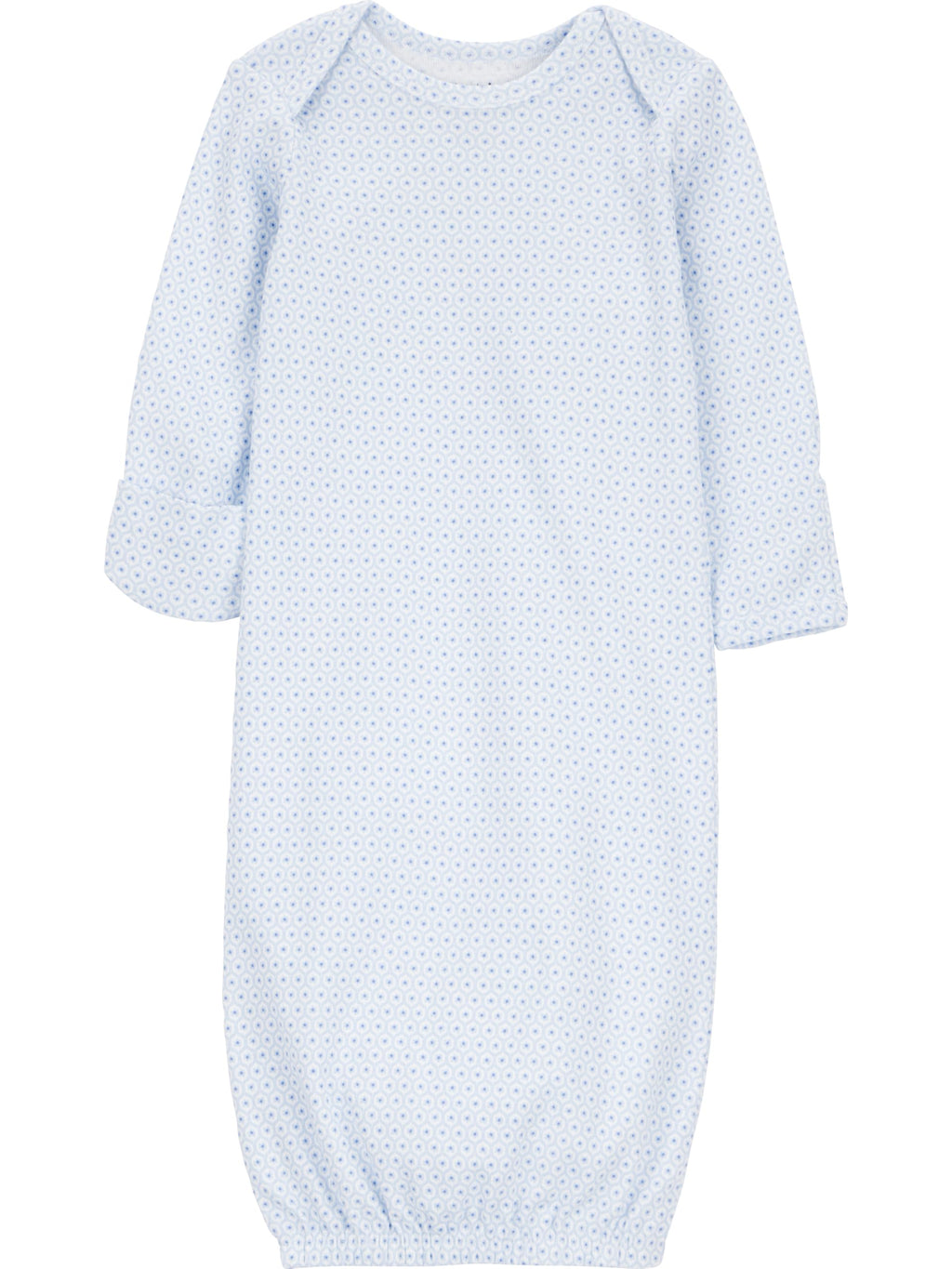 Simple Joys by Carter's Girl 3-pack Cotton Sleeper Gown, Mauve Floral Blue, NB