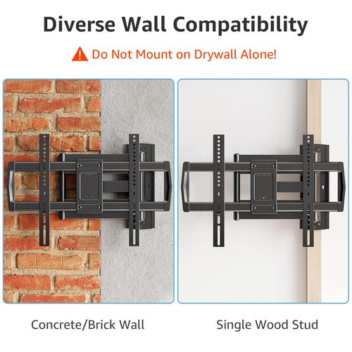 MOUNTUP 37.9" Long Arm TV Wall Mount for Most 42-75 Inch TVs, Full Motion Corner Wall Mount TV Bracket with Extension & Tilt & Swivel Articulating Arm, Max VESA 600x400mm and Up to 99 lbs, MU0047-L