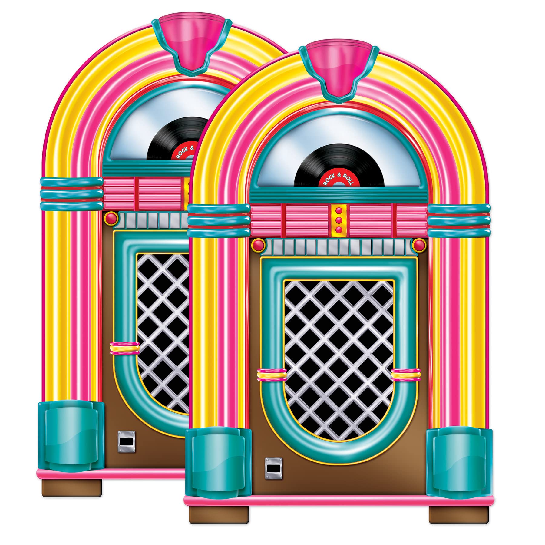 Beistle , 2 Piece Jukebox Cutouts, 3'
