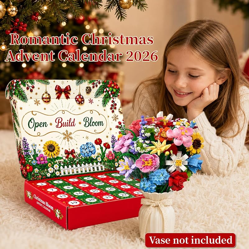 Flower Building Blocks Advent Calendar 2026 – Flower Edition