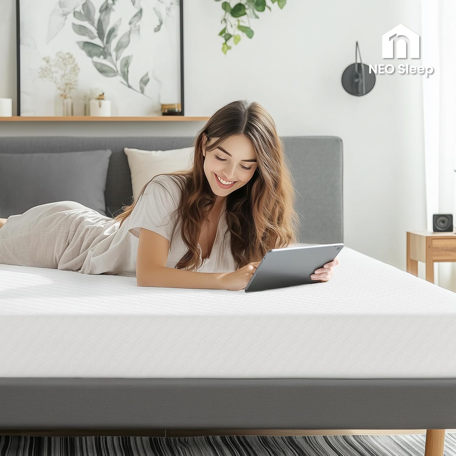 Neo Sleep 5-Inch Full Cooling Gel Memory Foam Mattress - Medium Firm Pressure Relief, CertiPUR-US Certified