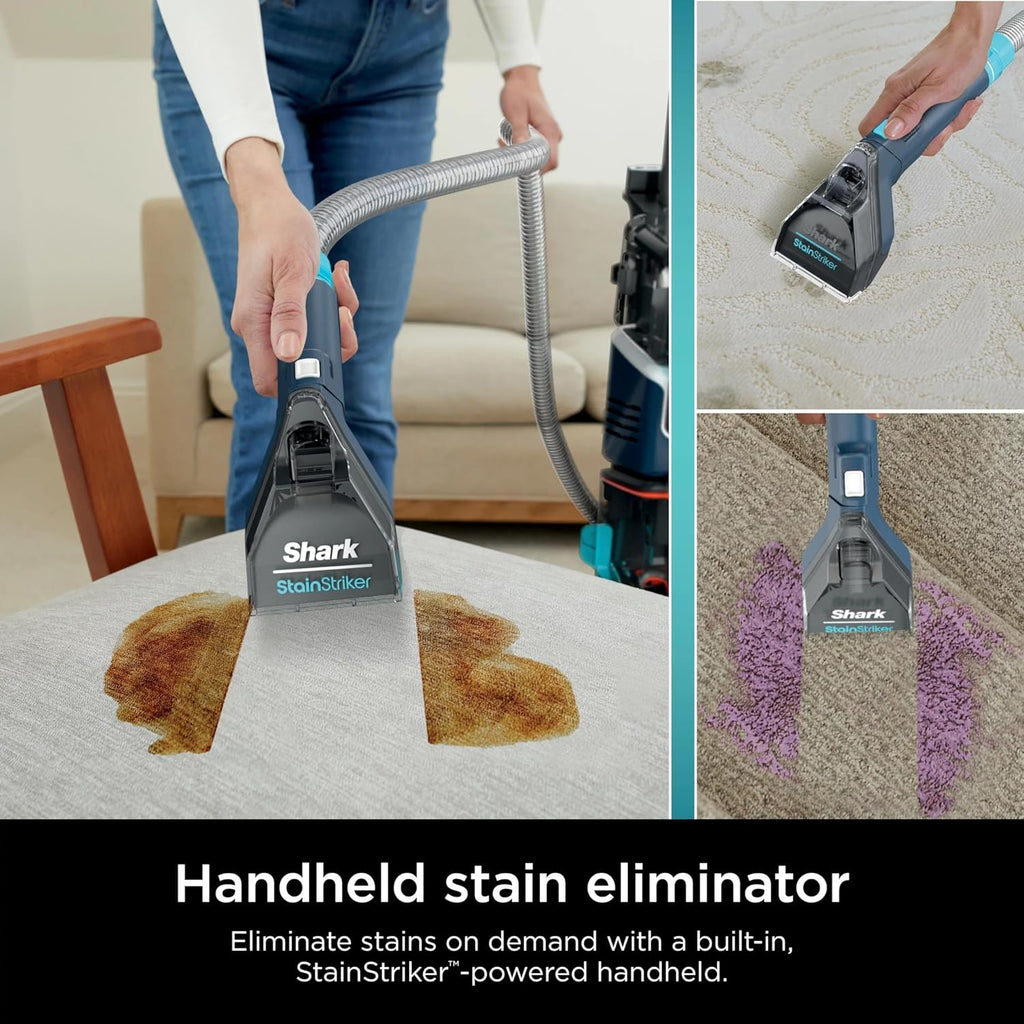 Shark CarpetXpert Upright Carpet Cleaner - Stain Striker for Rugs & Upholstery | Navy Color