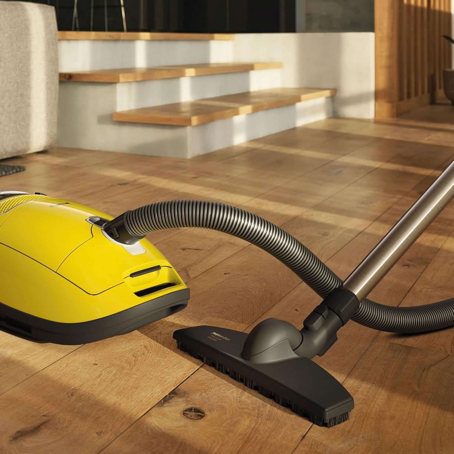 Miele Complete C3 Calima Vacuum Cleaner - Turbobrush for Low-Medium Pile Carpet & Hard Floors | Curry Yellow
