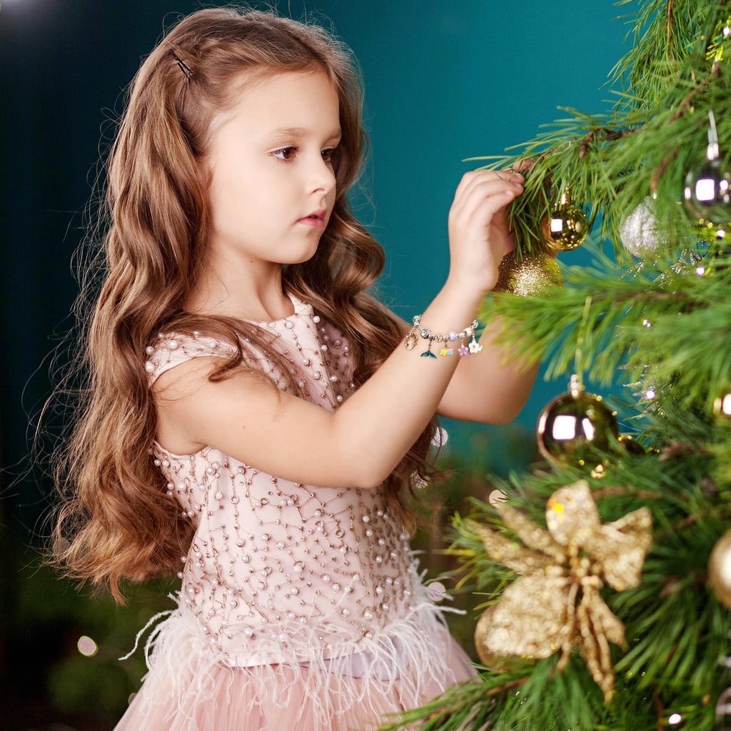 Advent Calendar 2026 Girls, 24 Days Christmas Countdown Calendar with 2pcs DIY Charm Bracelets Kits, DIY Christmas Charm Bracelet Gifts for Girls Kids Women
