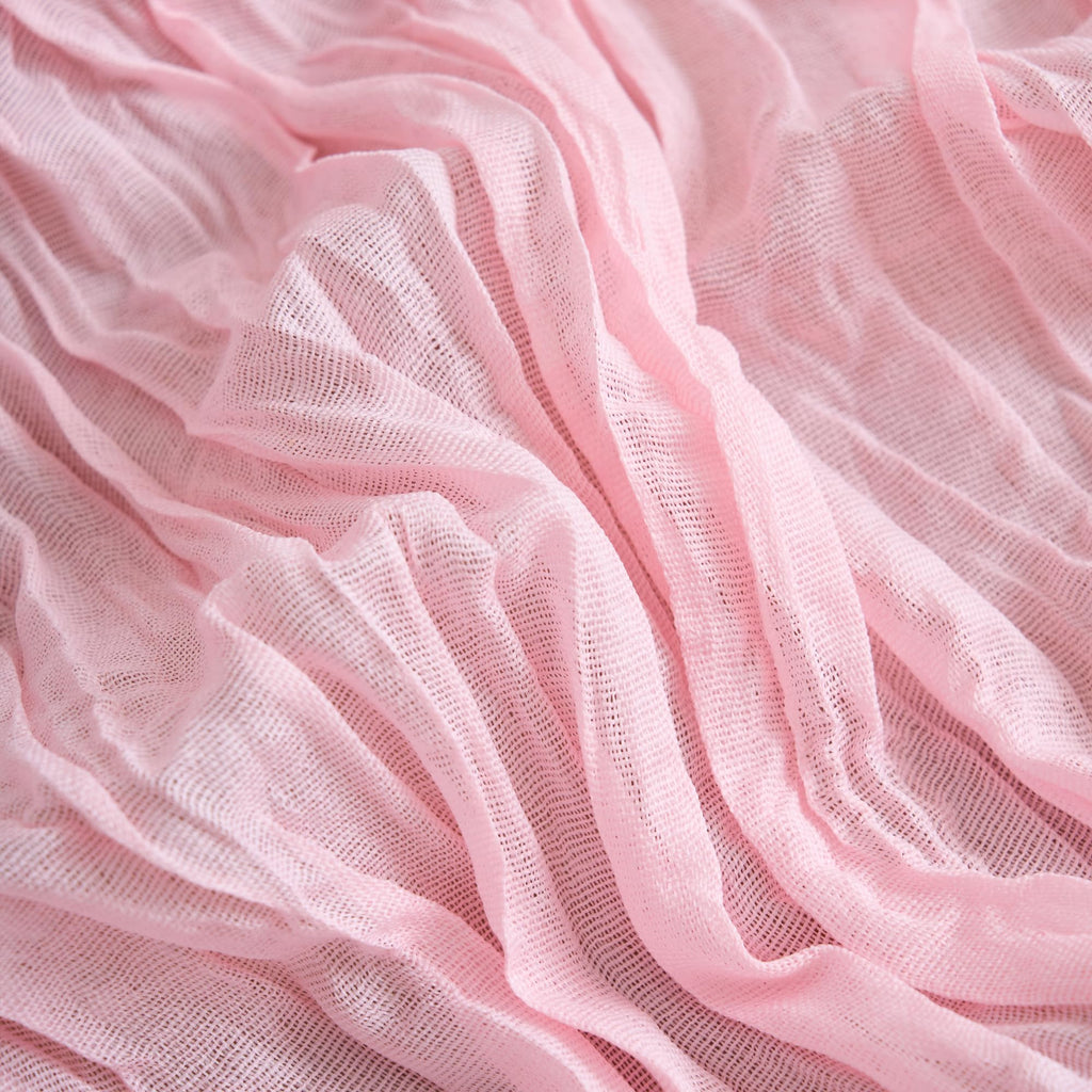 Asee'm 2pcs Cheesecloth Table Runner 120 Inches Blushing Pink Boho Gauze Cheese Cloth Runner 10FT Rustic Sheer Table Runners for Easter Spring Summer Wedding Baby Shower Holiday Party Decoration