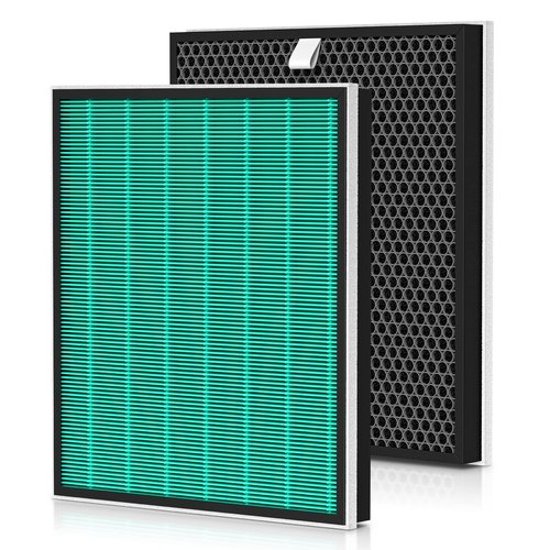 2 Pack 250/250S Replacement Filters for Coway Airmega 250 250S Max2 Air Purifier, Max 2 Green HEPA and Activated Carbon Filter Set, AP-1720-FP