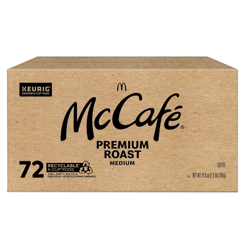 McCafe Premium Roast Coffee - Medium Roast Keurig K-Cup Pods | 72 Count for Rich Flavor