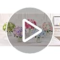Yastouay Artificial Peony Flower Bouquets - Mixed Pink, 2 Pack, 7-Branch, 12-inch Stems
