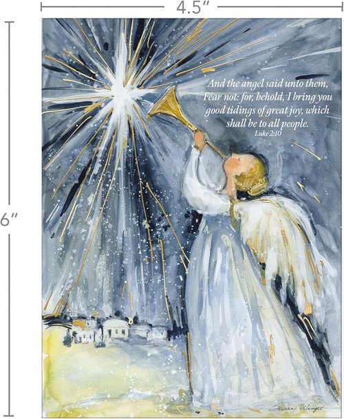 Lang - Angels Sing Classic Christmas Cards by Susan Winget | Festive Holiday Greetings