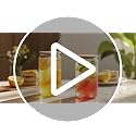 Sungwoo 16 oz Glass Cups with Bamboo Lids & Straws - 2 Pack