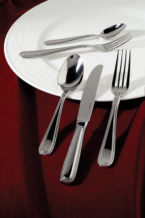 Fortessa Caviar 18/10 Stainless Steel Flatware Salad/Dessert Fork, Set of 12