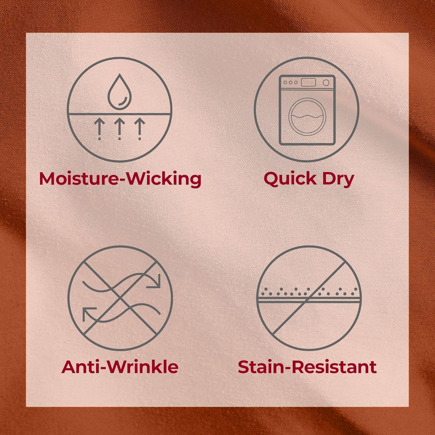 Mellanni Twin Sheets Set - 3 PC Hotel Luxury Bedding | Extra Soft, Cooling, Wrinkle & Stain Resistant (Twin, Terracotta)
