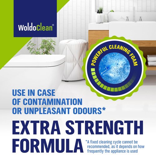 WoldoClean 3in1 Toilet Bowl Cleaner Tablets 35 Uses - Automatic Tank & Bowl Descaler, Heavy Duty Limescale & Hard Water Stain Remover, Eucalyptus Scent, No Blue Water Dye