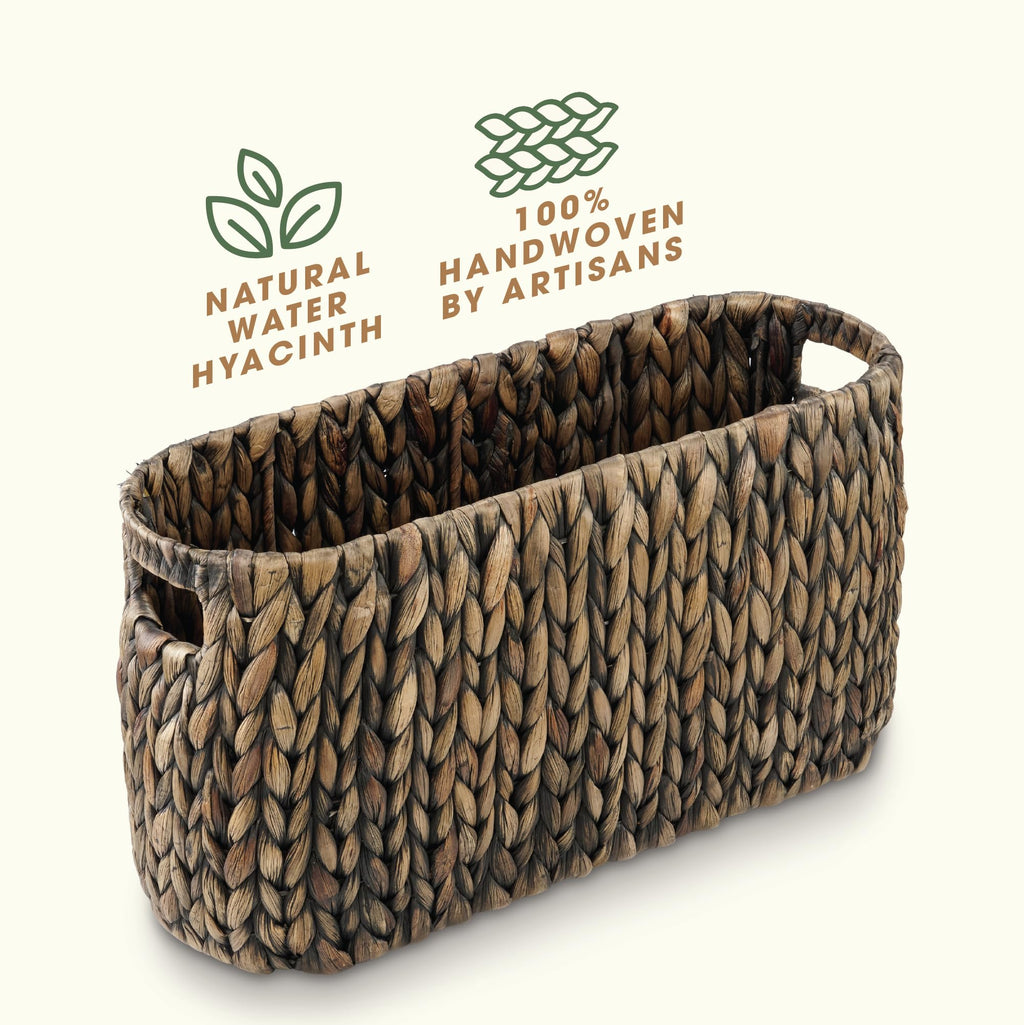 Black Toilet Paper Storage Basket
