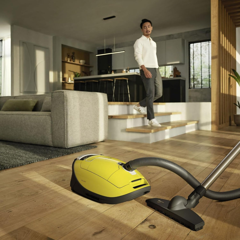 Miele Complete C3 Calima Vacuum Cleaner - Turbobrush for Low-Medium Pile Carpet & Hard Floors | Curry Yellow