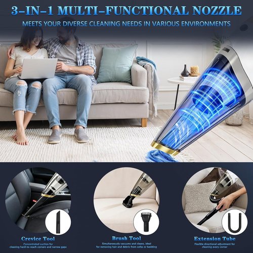 Dustbuster Cordless Handheld Vacuum - Portable Rechargeable Vacuum with LED Light | Strong Suction for Home & Car