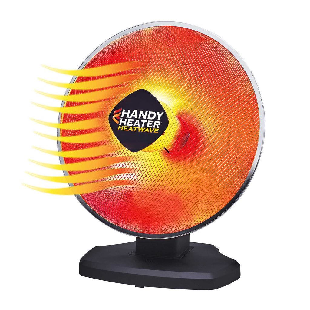 Ontel Handy Heater Heatwave Parabolic Space Heater with Ceramic Heating Technology