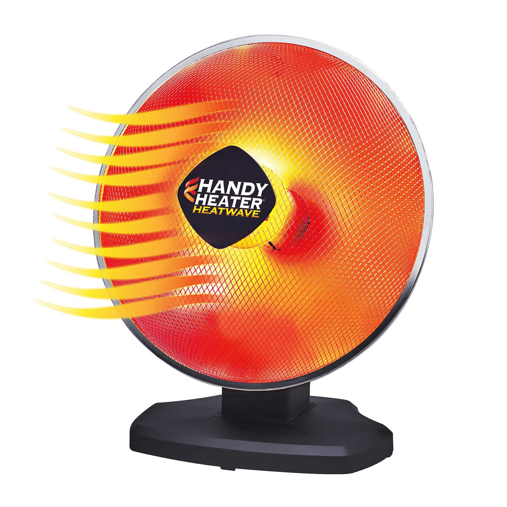 Ontel Handy Heater Heatwave Parabolic Space Heater with Ceramic Heating Technology