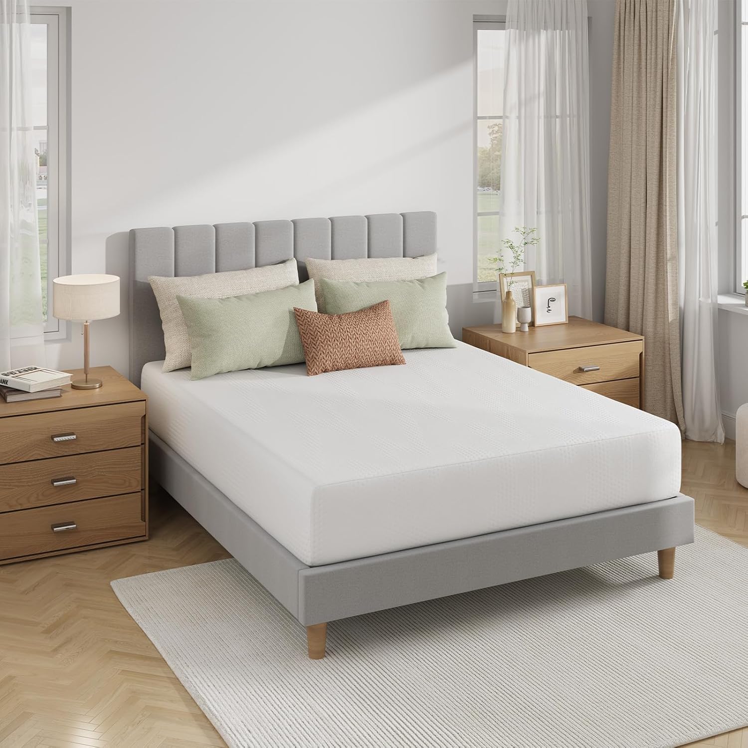 Novilla King Size Mattress - 10 Inch Gel Memory Foam for Cooling Sleep & Pressure Relief | CertiPUR-US Certified