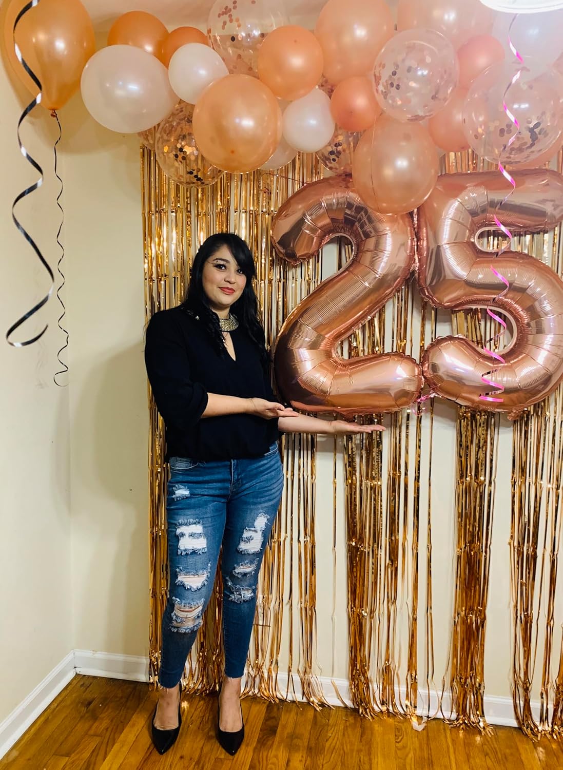 Number 25 Balloons - Rose Gold 40-Inch Birthday Decorations for Women & Men | Perfect Photo Prop for Celebrations