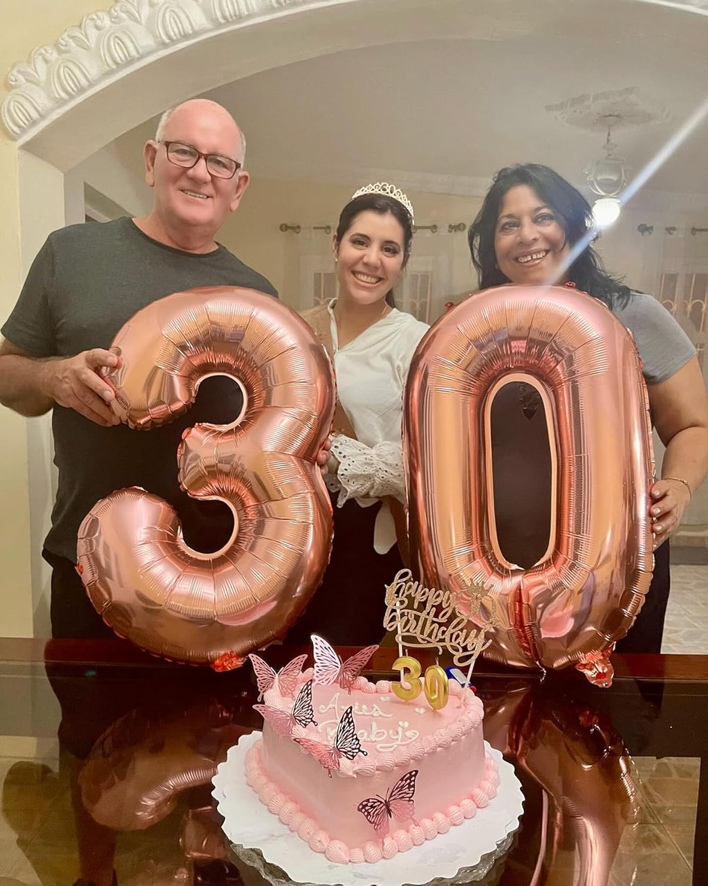 Rose Gold Number Balloon - 40 Inch 0 Balloon for Birthday Celebrations | Perfect Party Decoration