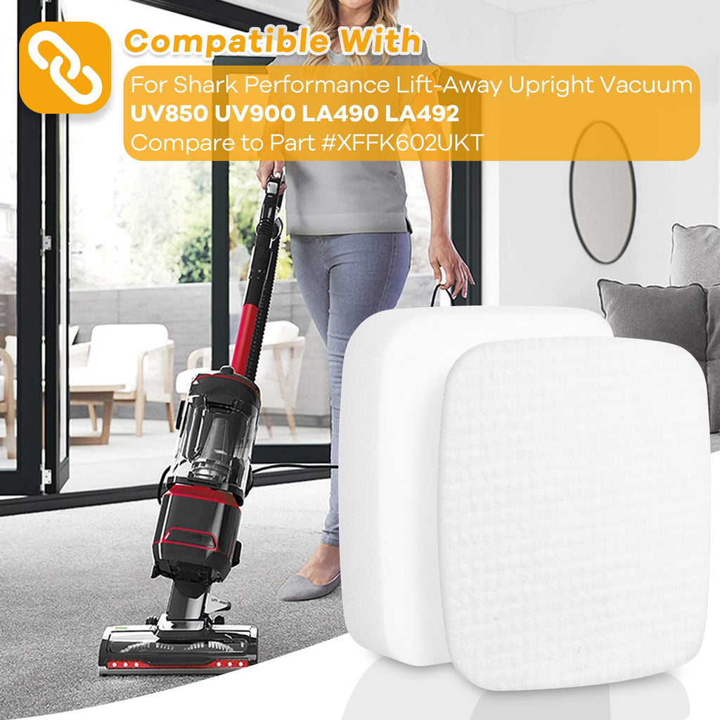 Airoak UV850 Felt & Foam Filters for Shark DuoClean Upright Vacuum