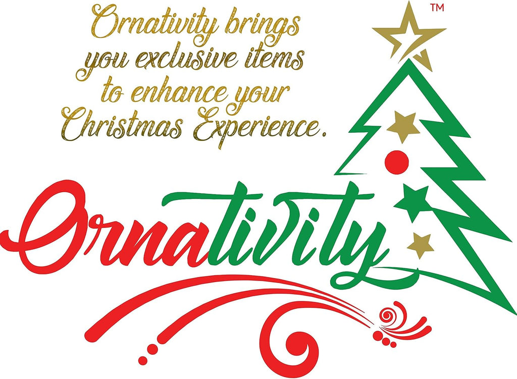 Ornativity Christmas Décor Candle Holder - Festive Table Centerpiece with Red & Gold Berries, Twigs, Evergreens